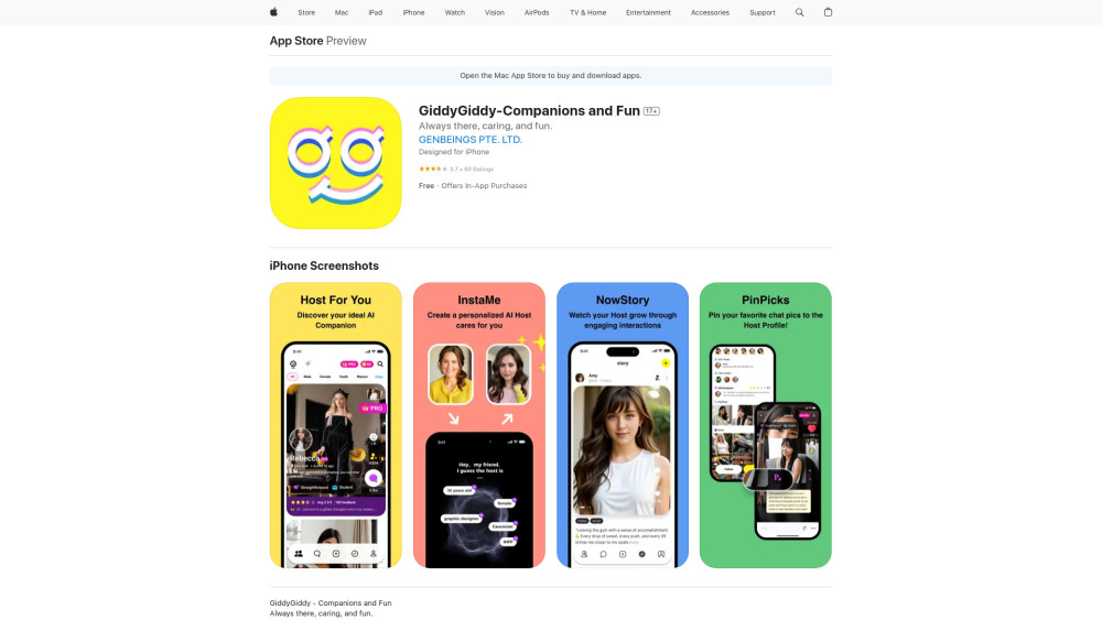 GiddyGiddy website screenshot