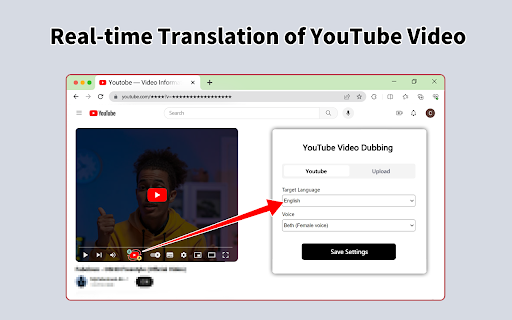 Dubbing And Translation For Youtube website screenshot