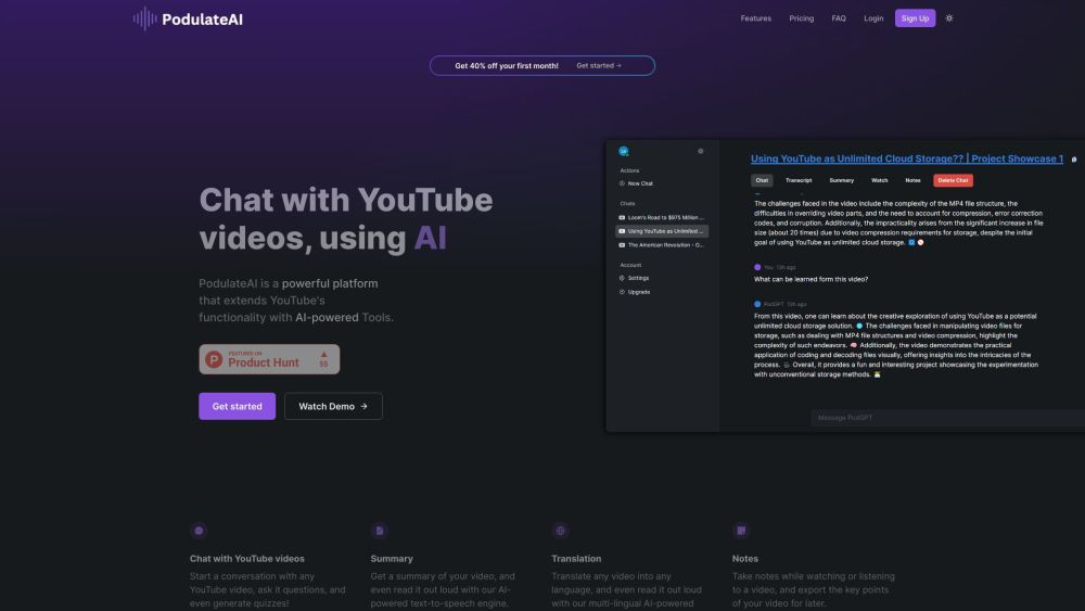 P website screenshot