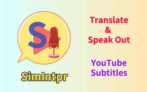 Simintpr Translate Speak Youtube Subtitle website screenshot