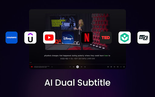 Ai Subtitles Immersive Translate Trancy website screenshot