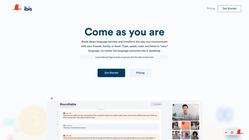 Ibis website screenshot