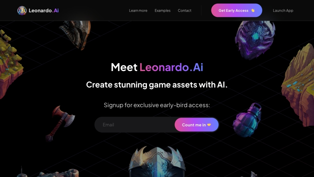 Leonardo Ai website screenshot