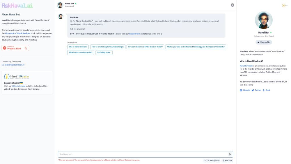 Naval Bot website screenshot