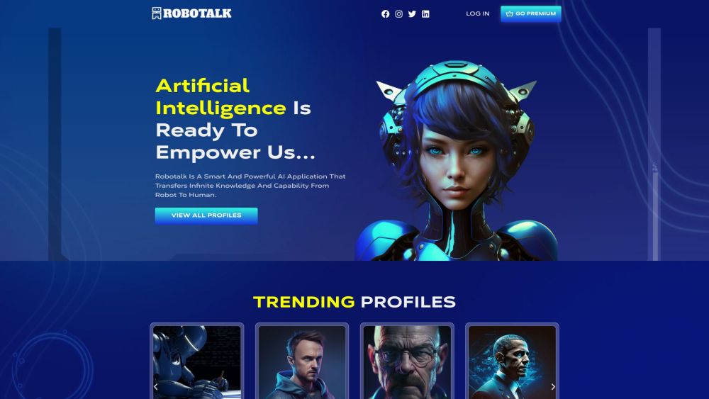 Robotalk website screenshot