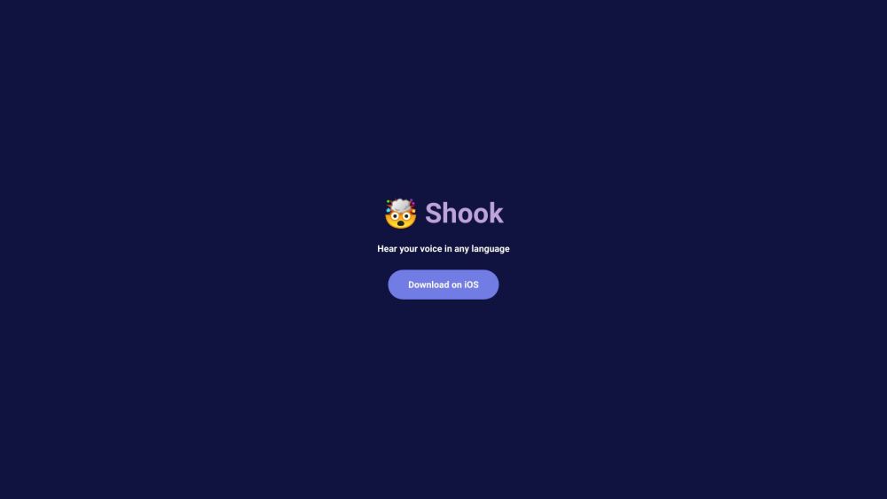 Shook Ai website screenshot