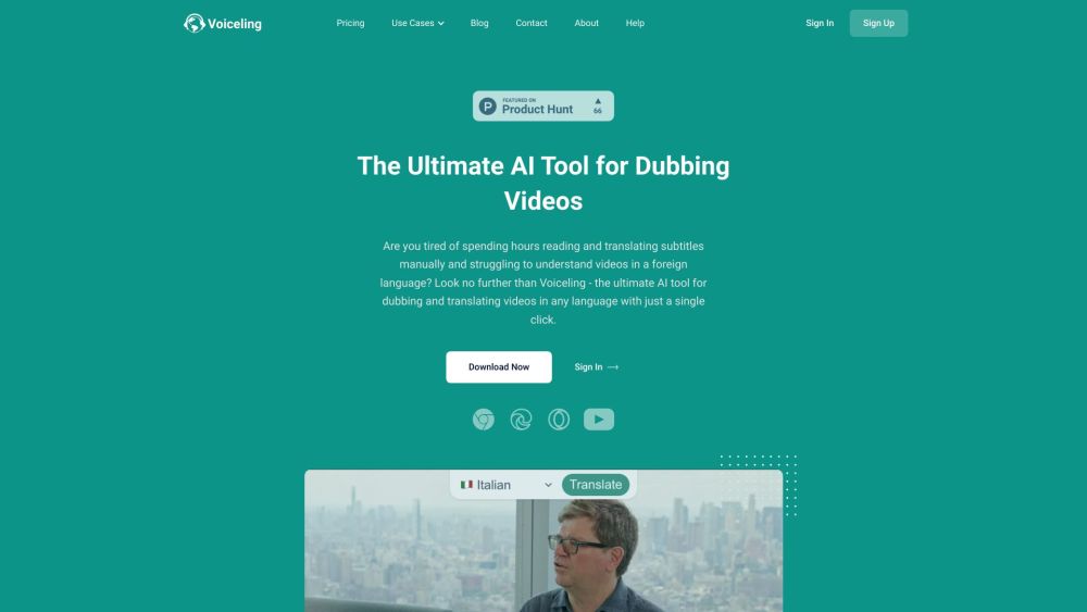 Voiceling website screenshot