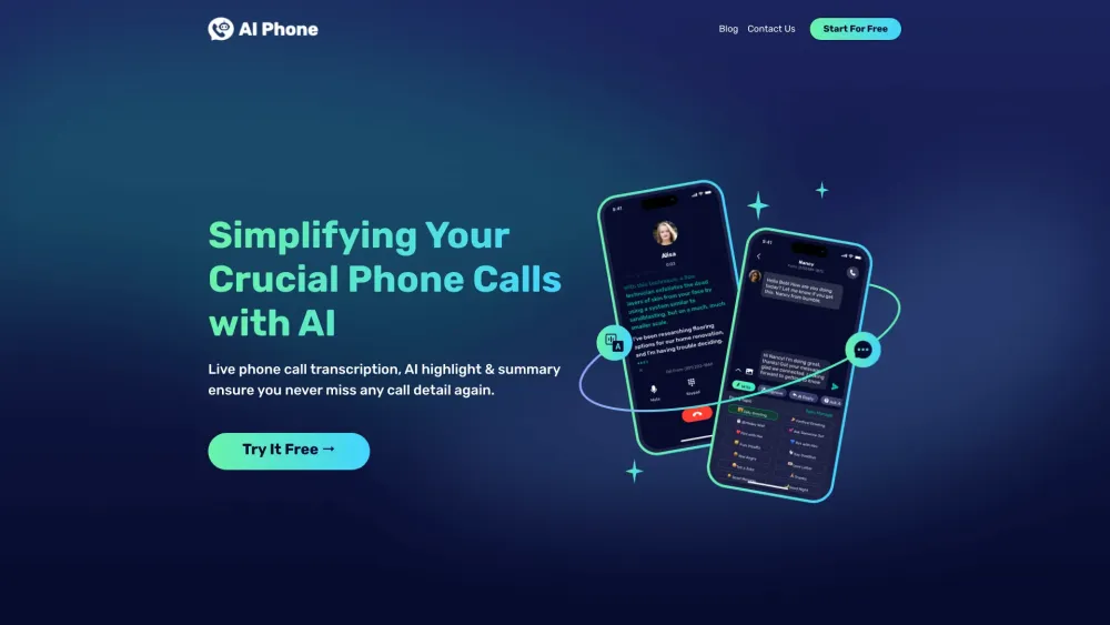 Ai Phone website screenshot