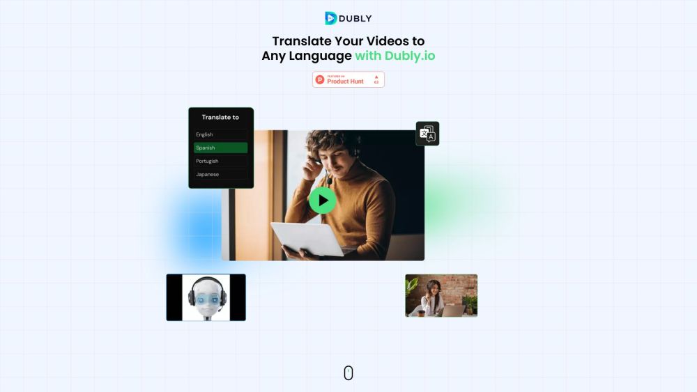 Dubly Io website screenshot