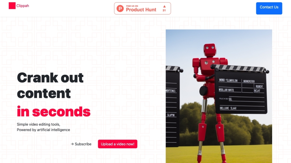 Clippah website screenshot