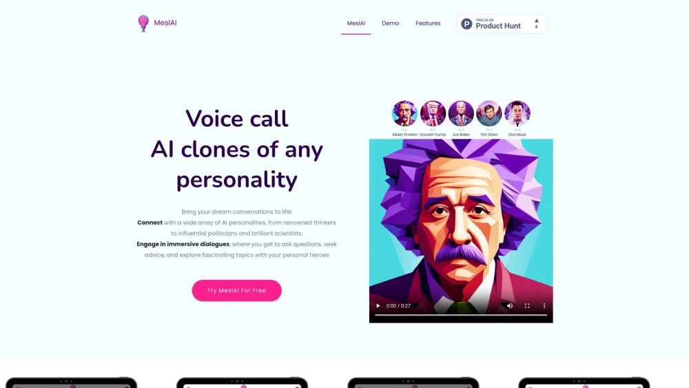 Meslai website screenshot