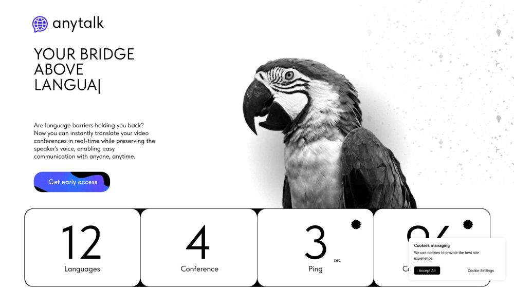Anytalk Ai website screenshot