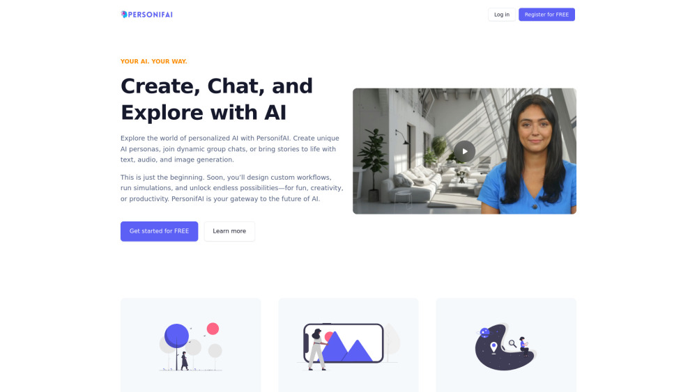Personifai website screenshot