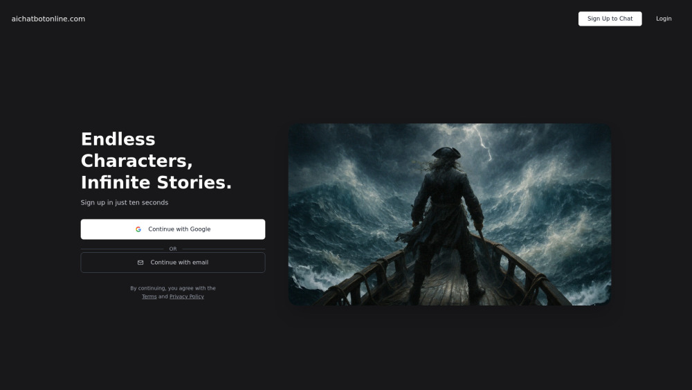 Ai Chatbot Online website screenshot