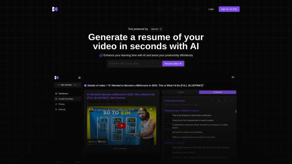 Videodigest website screenshot