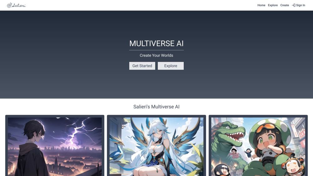 Salieri website screenshot