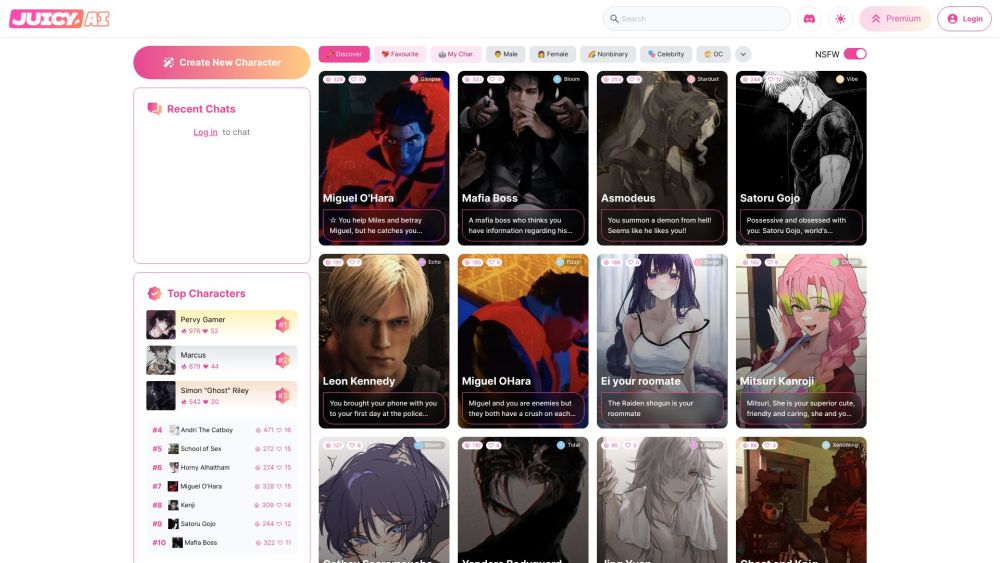 Juicy Ai website screenshot