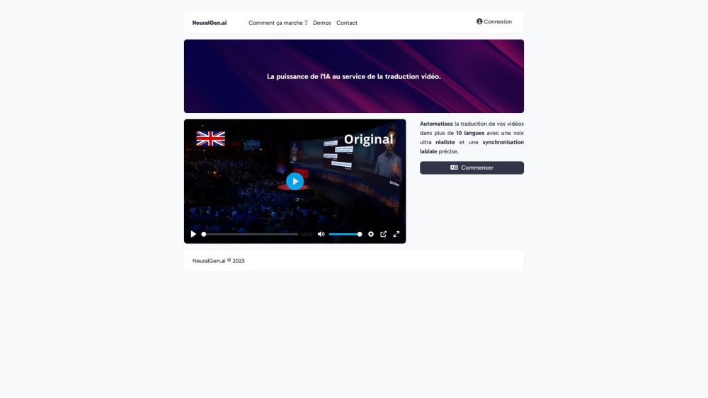 Neuralgen Ai website screenshot