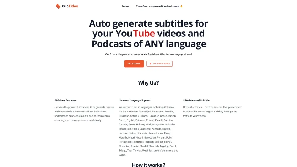 D website screenshot