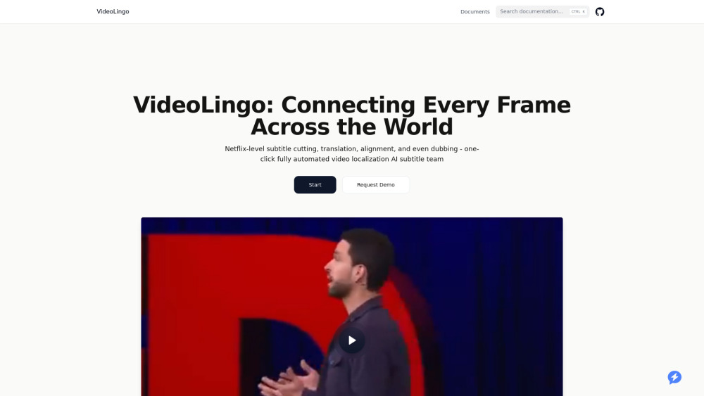VideoLingo website screenshot