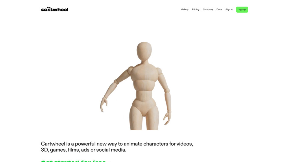 Cartwheel website screenshot