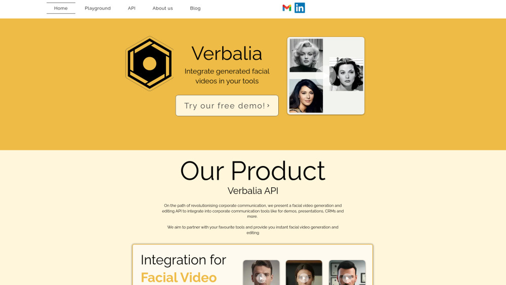 Verbalia Ai Instructor Generator website screenshot