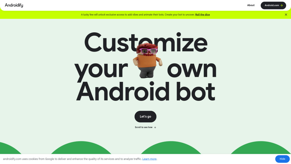Androidify website screenshot