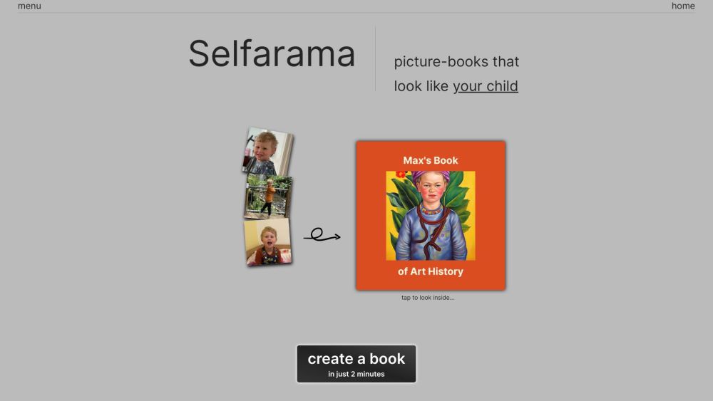 Selfarama Books website screenshot