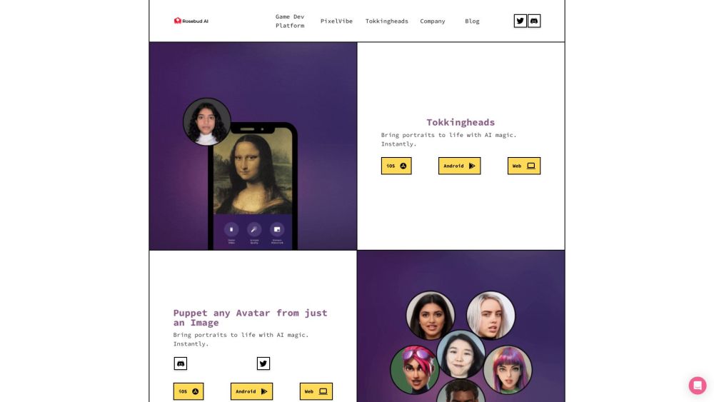 Tokkingheads Com website screenshot