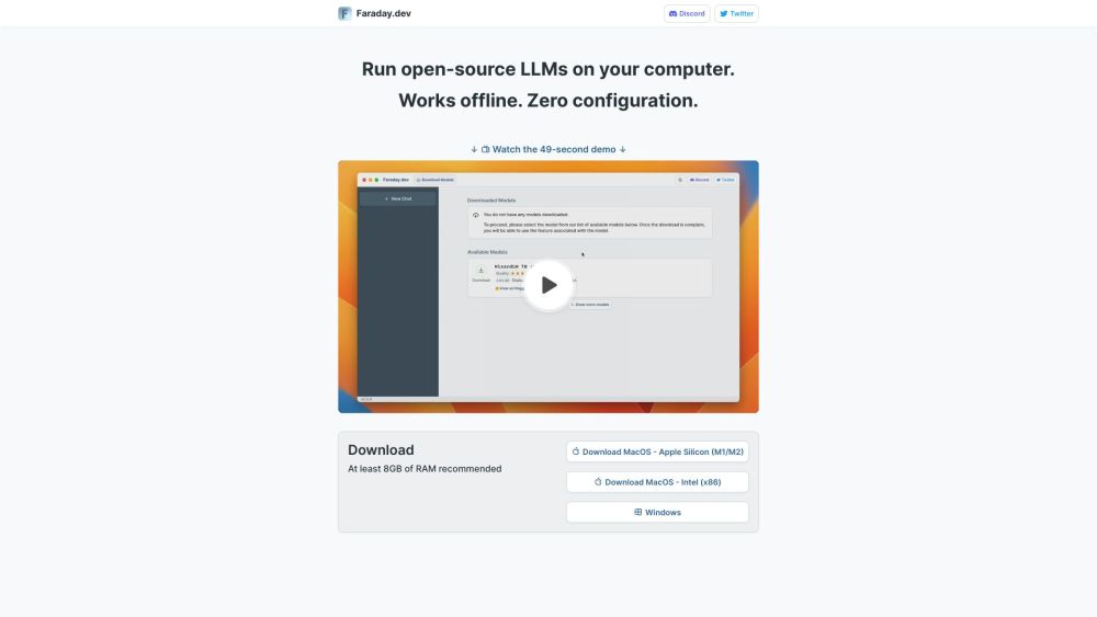 Faraday Dev website screenshot