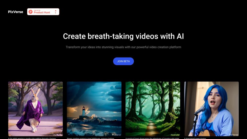 Pixverse website screenshot