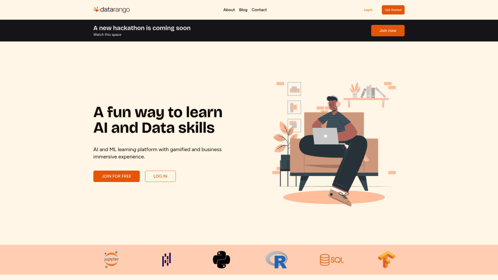 Datarango website screenshot