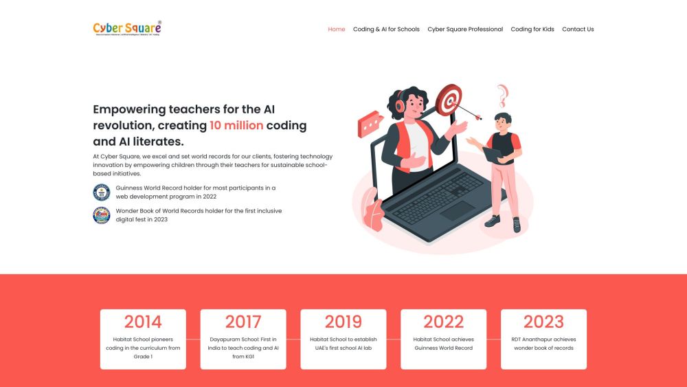 Cyber Square website screenshot