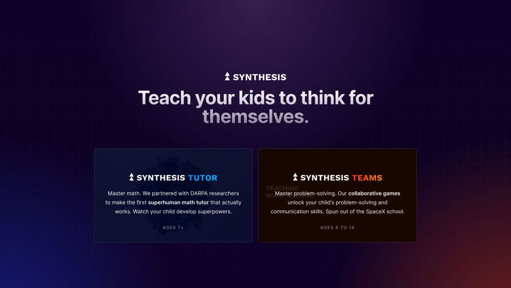 Synthesis Is website screenshot