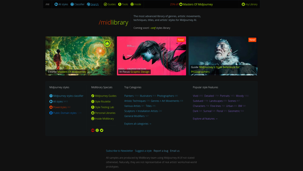 Midlibrary Io website screenshot