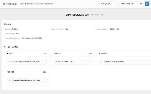 Certidoes Ai website screenshot