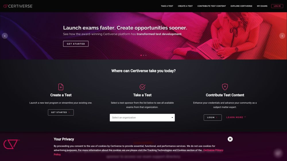 Certiverse Com website screenshot
