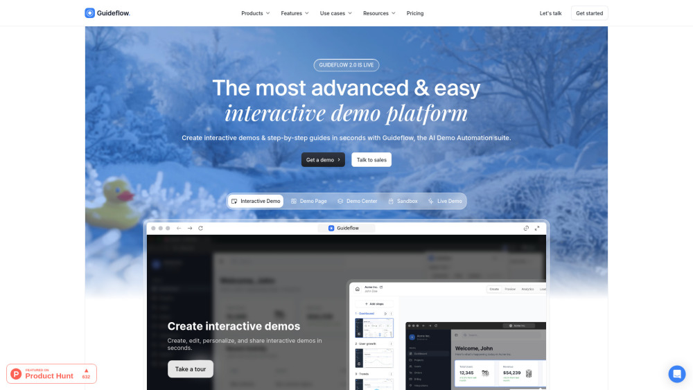 Guideflow website screenshot