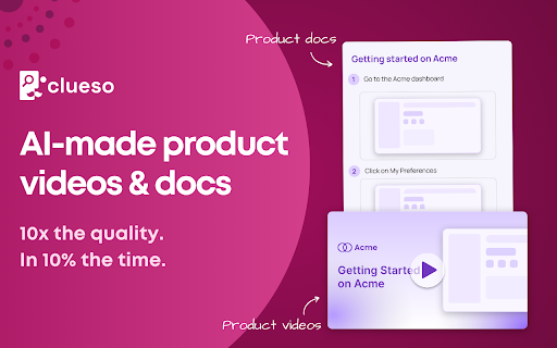 Clueso Create Studio Style Screen Recordings And Step By Step Guides website screenshot