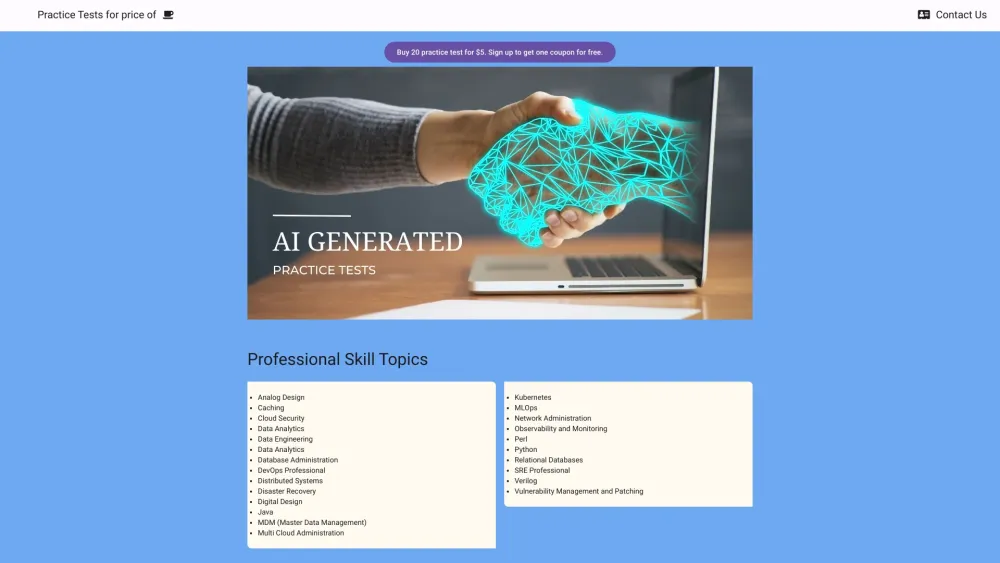 Certgenai website screenshot