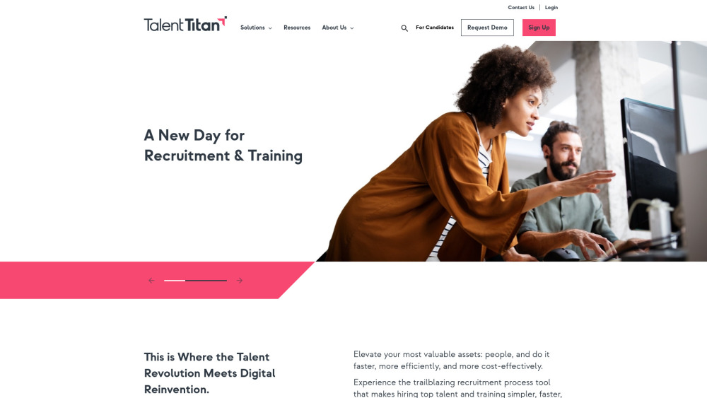 Talent Titan Hiring And Training website screenshot