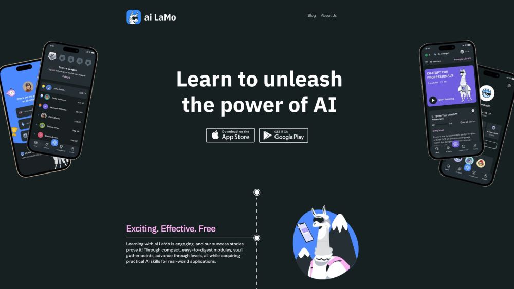 Ai Lamo website screenshot
