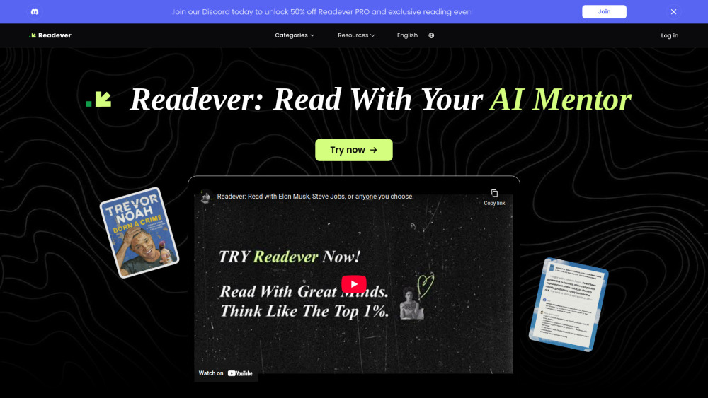 Readever website screenshot