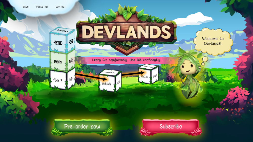 Devlands website screenshot