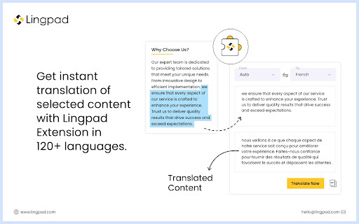 Lingpad website screenshot