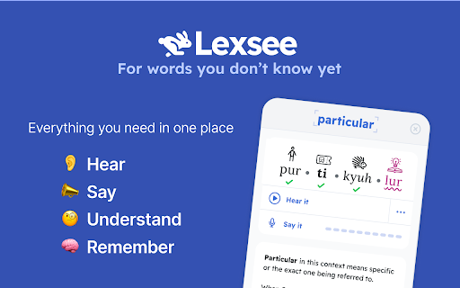 Lexsee Dyslexia Reading Companion website screenshot