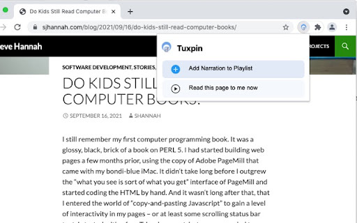 Tuxpin website screenshot