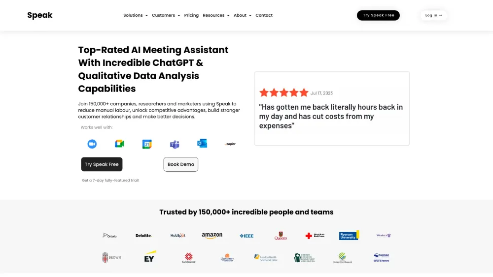 Speakai Co website screenshot