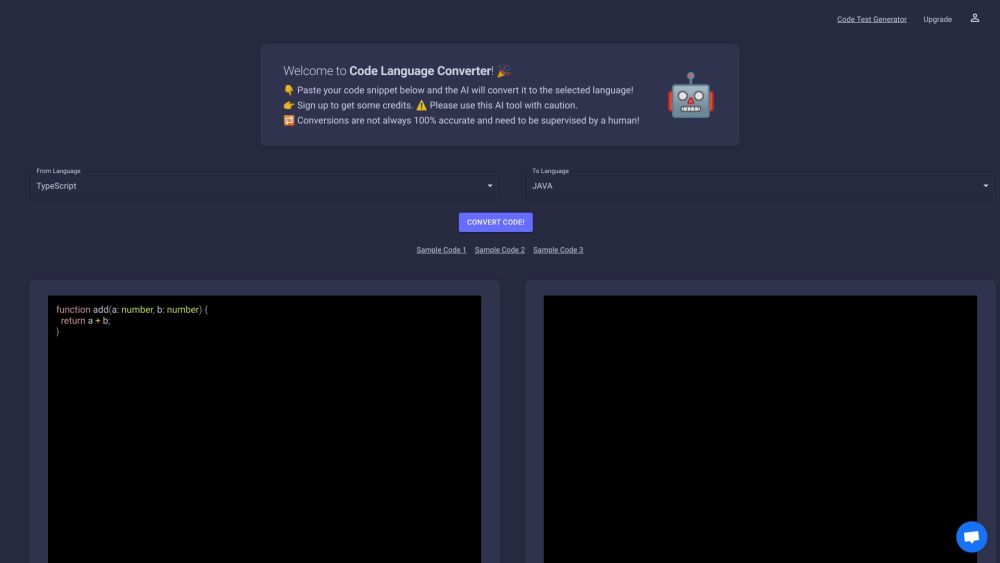 Codeconverter Com website screenshot