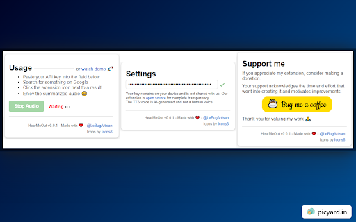 Hearmeout Gpt Webpage Summarizer website screenshot